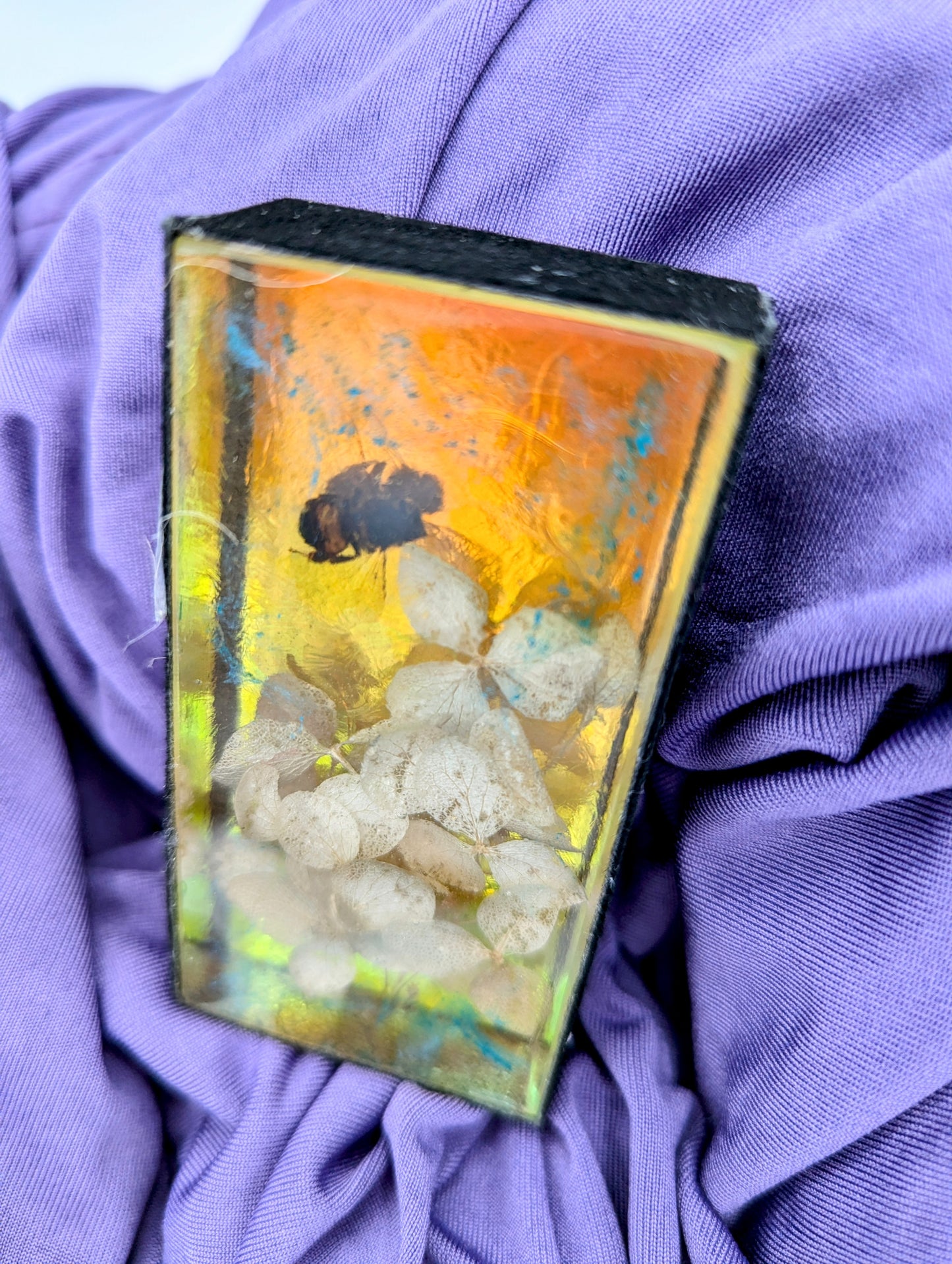 Butterfly / Insect Resin Art 3.25"x1.75"