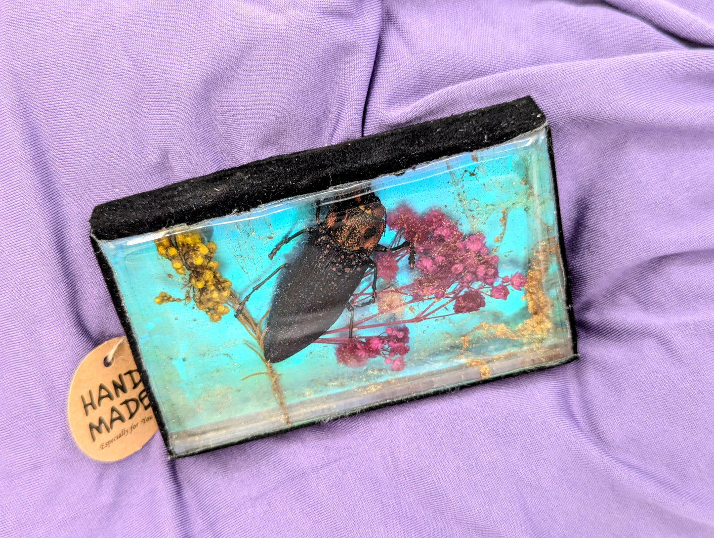 Butterfly / Insect Resin Art 4"x2.5"